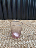 Tumbler Glass Palm Pink