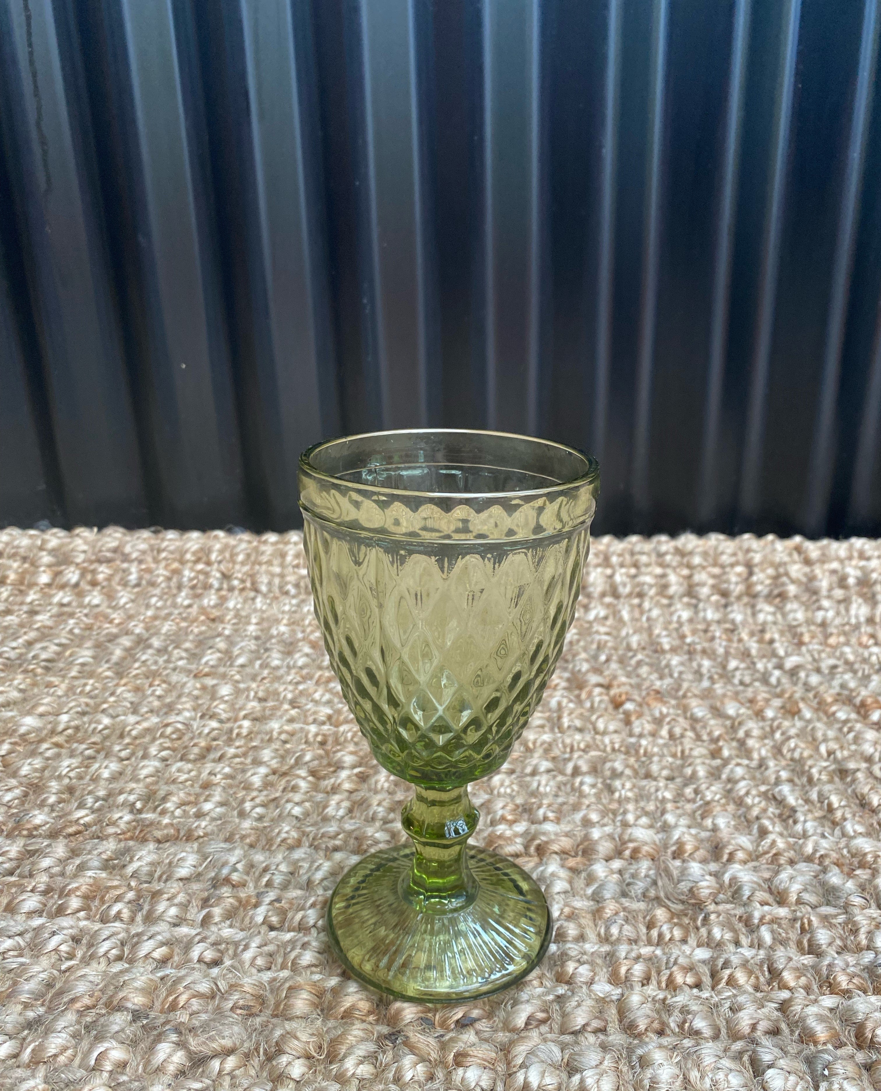 Zahara Wine Glasses - Green