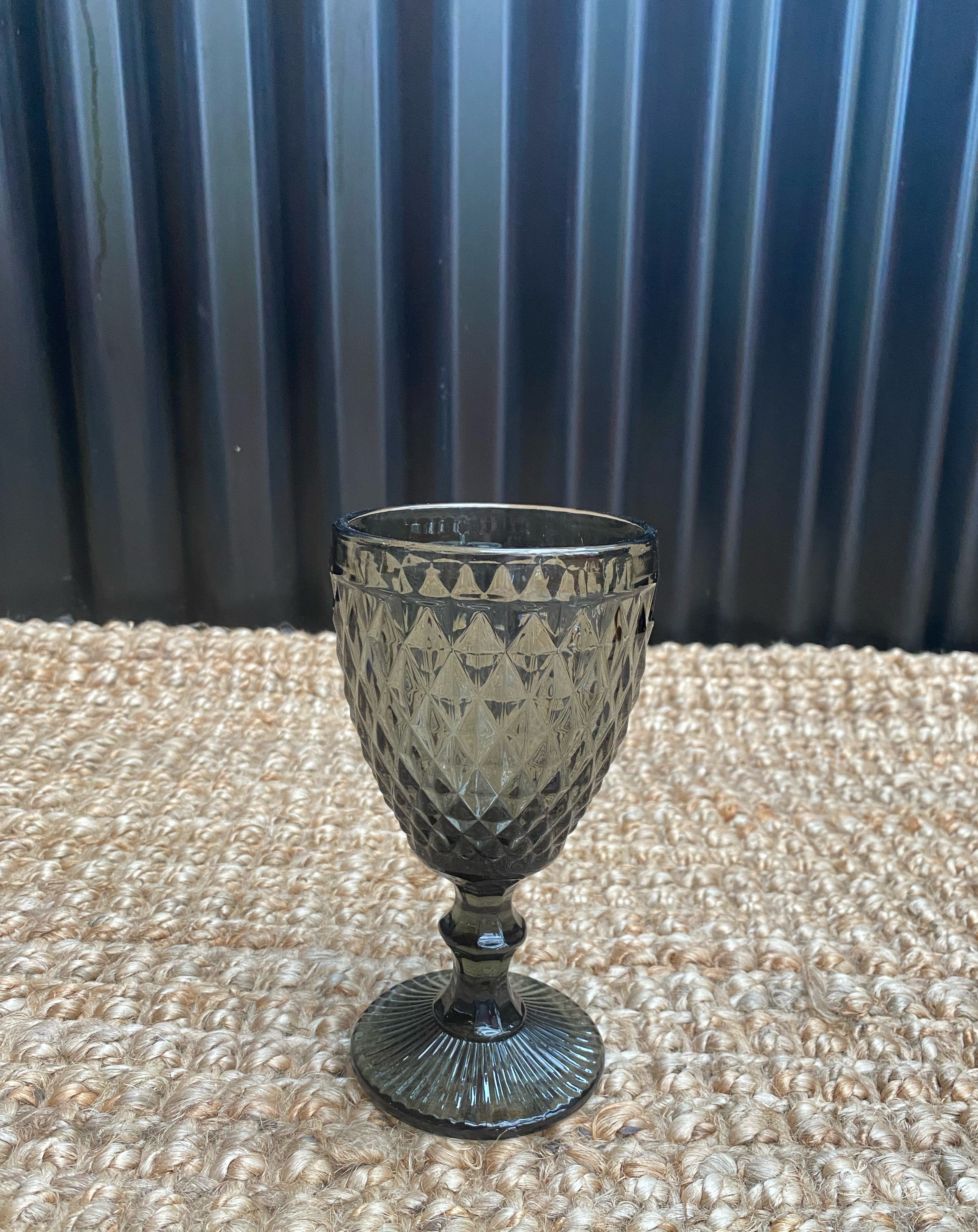 Zahara Wine Glasses - Grey
